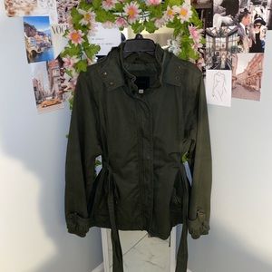Green army jacket